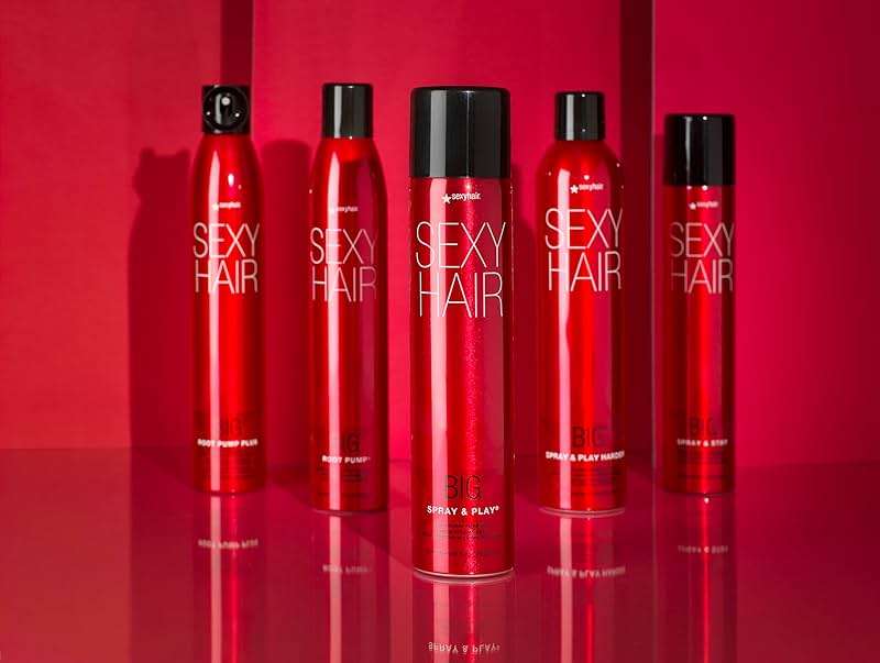 SexyHair Big Spray & Play Harder Firm Volumizing Hairspray | All Day Hold and Shine | Up to 72 Hour Humidity Resistance - Image 4