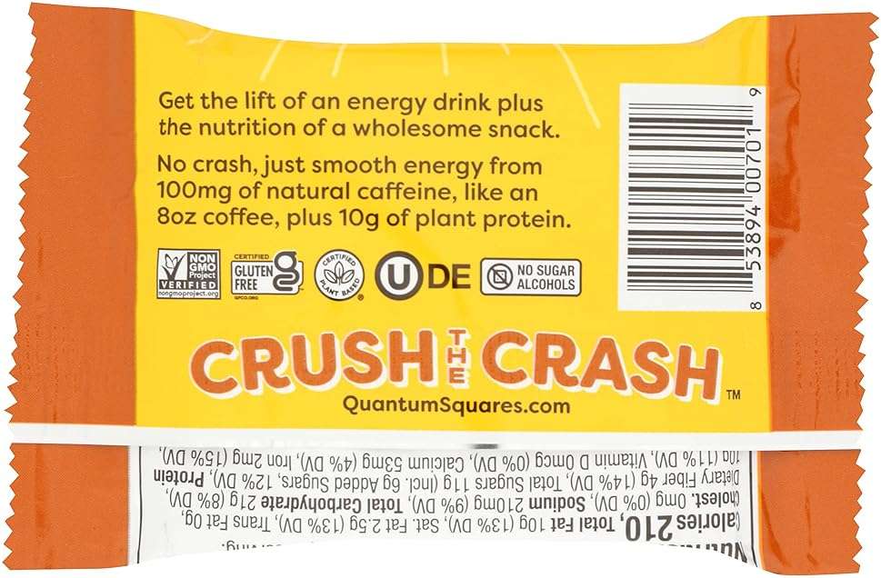 QUANTUM Cafe Mocha Almond Chip Energy Bar, 1.69 OZ - Image 2