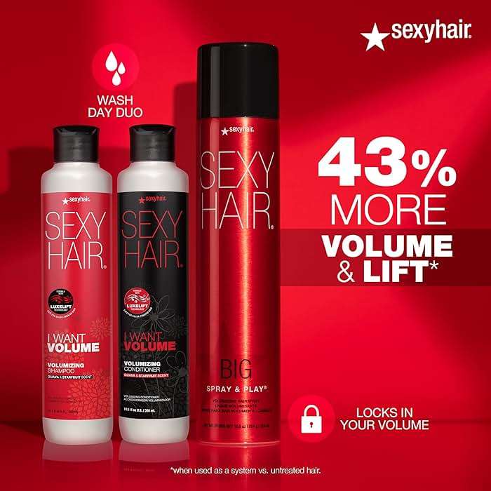 SexyHair Big Spray & Play Volumizing Hairspray | Hold and Shine | Up to 72 Hour Humidity Resistance | All Hair Types - Image 4