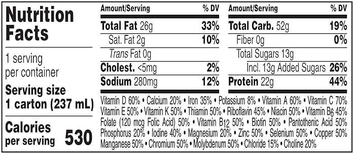 Boost Very High Calorie Nutritional Drink, High Protein Nutrition Shake, Ready to Drink Nutrition Beverage, Balanced Nutritional Drink, Meal Replacement Shake, Very Vanilla, 8 Fluid Ounce (Pack of 12) - Image 8