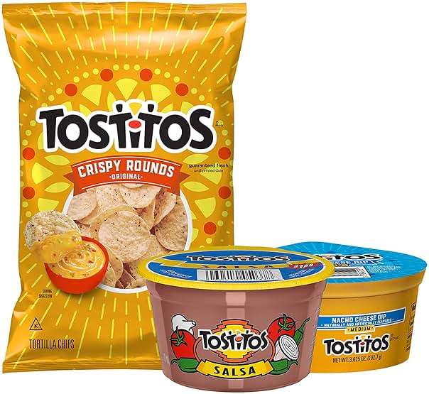 Tostitos Tortilla Chips Chip and Dip Pack, 3 Oz Crispy Rounds and 3.8 Oz Medium Dip, 1 Set - Image 3