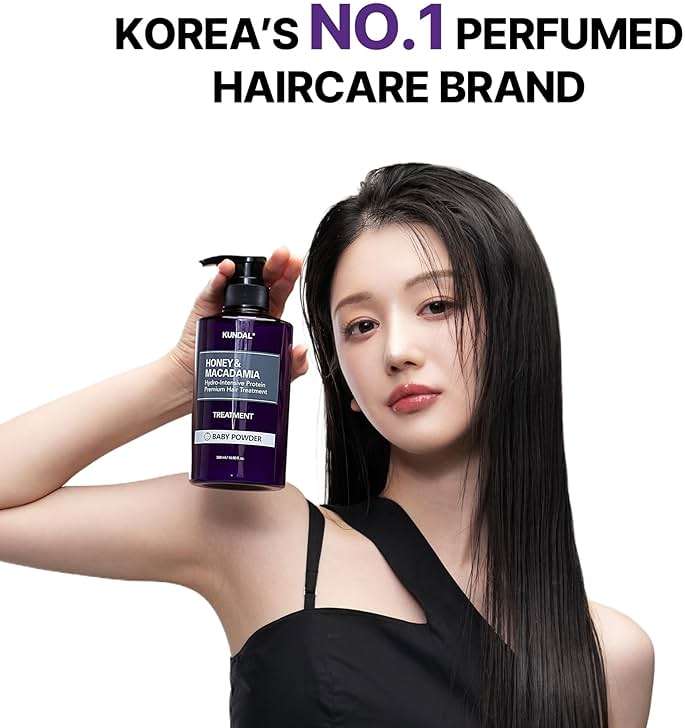 KUNDAL Korean Shampoo and Conditioner Set [Cherry Blossom] Salon-quality, Long Lasting Scent, Moisturizing, Sulfate-Free, Argan & Macadamia Oil, Korean Hair care,16.9 fl oz each - Image 9