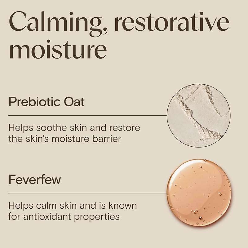 Aveeno Calm + Restore Oat Gel Face Moisturizer for Sensitive Skin, Fast-Absorbing & Lightweight Gel Moisturizer & Face Cream with Prebiotic Oat & Feverfew, Fragrance-Free & Hypoallergenic, 1.7 Fl Oz - Image 3