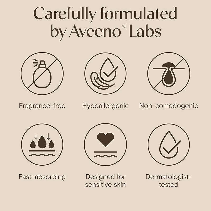 Aveeno Calm + Restore Oat Gel Face Moisturizer for Sensitive Skin, Fast-Absorbing & Lightweight Gel Moisturizer & Face Cream with Prebiotic Oat & Feverfew, Fragrance-Free & Hypoallergenic, 1.7 Fl Oz - Image 6