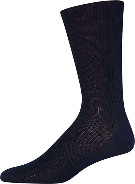 Calvin Klein Mens Dress Socks - 6 Pairs Soft Cotton Blend Crew Socks for Men - Classic Comfort Stay Up Cuff Mixed Pattern - Image 4