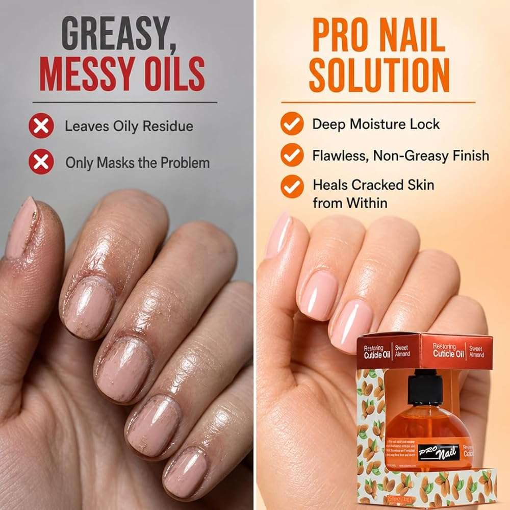 PRONAIL Cuticle Oil – Deep Moisture Almond Cuticle Repair & Finishing Treatment | Paraffinum Liquidum Base, Non-Greasy, Fast-Absorbing | Professional Salon & Home Use | Cruelty-Free Since 1987 2.5 oz - Image 2