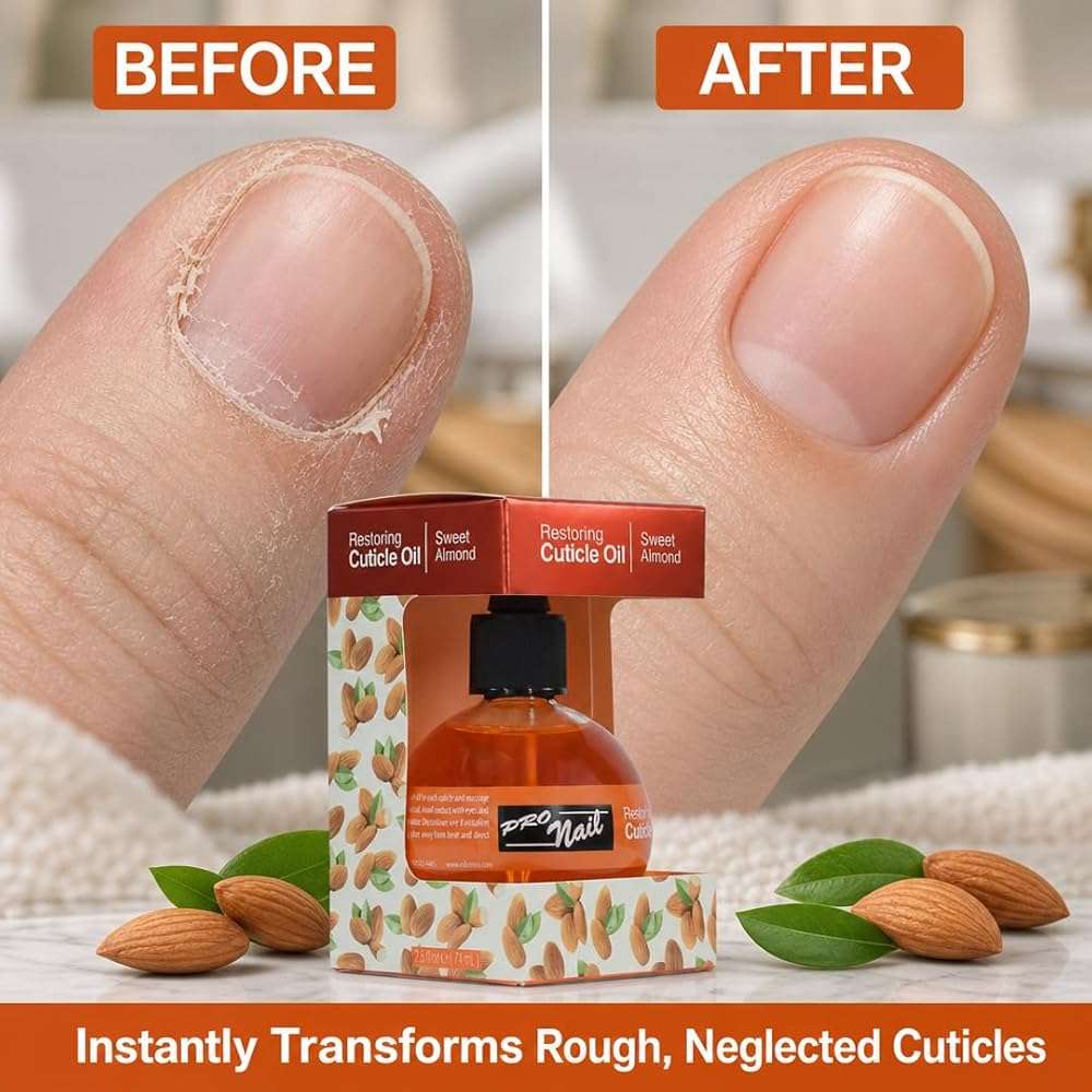 PRONAIL Cuticle Oil – Deep Moisture Almond Cuticle Repair & Finishing Treatment | Paraffinum Liquidum Base, Non-Greasy, Fast-Absorbing | Professional Salon & Home Use | Cruelty-Free Since 1987 2.5 oz - Image 4