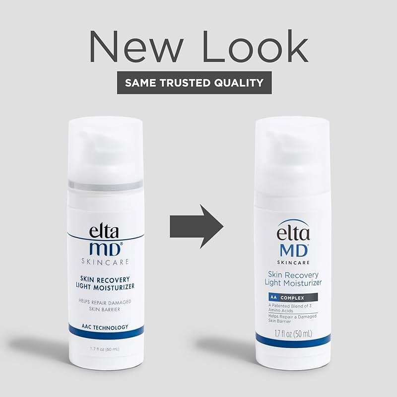 EltaMD Skin Recovery Light Face Moisturizer for Dry Skin, Oil Free Moisturizer for Face and Acne Prone Skin Care, 1.7 oz Pump - Image 2