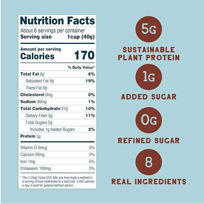 Seven Sundays Sunflower Cereal, Real Cocoa, 8 Oz Bag, Grain & Gluten Free, 5g Upcycled Protein, 1g Added Sugar, Crunchy Chocolate Snack - Image 2