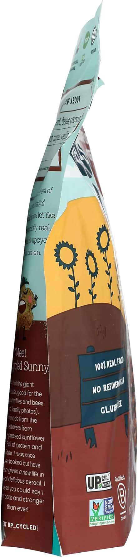Seven Sundays Sunflower Cereal, Real Cocoa, 8 Oz Bag, Grain & Gluten Free, 5g Upcycled Protein, 1g Added Sugar, Crunchy Chocolate Snack - Image 4