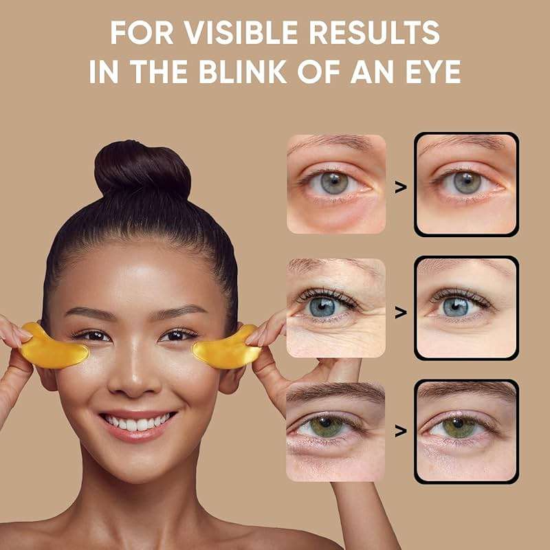 Under Eye Patches (20 Pairs) - Eye Patches For Puffy Eyes And Dark Circles - Under Eye Mask For Beauty & Personal Care - Under Eye Mask Amino Acid & Collagen For Dark Circles And Puffiness by Celor - Image 4