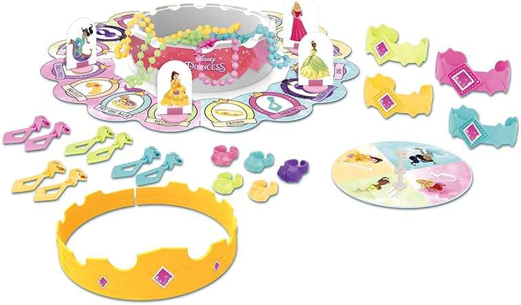 Hasbro Gaming Pretty Pretty Princess: Edition Board Game Featuring Disney Princesses, Jewelry Dress-Up Game for Kids Ages 5 and Up, for 2-4 Players (Amazon Exclusive) - Image 3