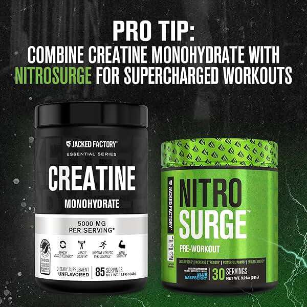 Jacked Factory Creatine Monohydrate Powder 425g - 5g Daily Creatine Supplement for Men and Women, Vegan-Friendly, Third-Party Tested - 85 Servings, Unflavored - Image 5