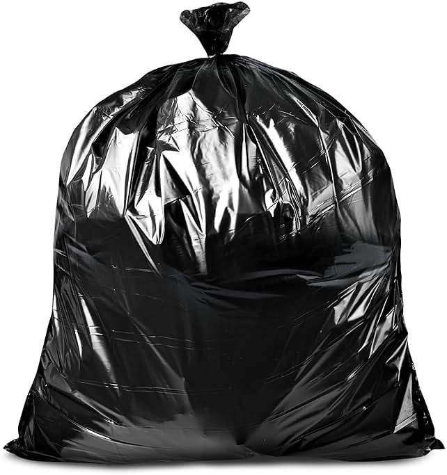 Veska 95-96 Gallon Trash Bags Heavy Duty (Huge 50 Bags W/Ties) 95-96 Gallon Trash Bags Large Black Heavy Duty Can Liners, Large 90-100 Gallon Garbage Can Liners - Image 8