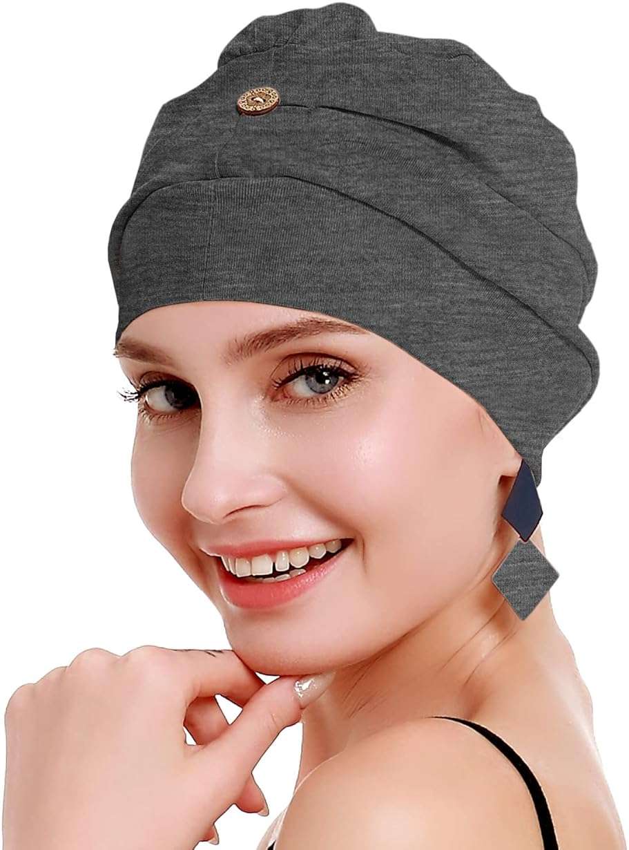 osvyo Cotton Chemo Turbans for Women Cancer Hairloss hat - Cotton Lightweight Headwear Sealed Packaging - Image 1