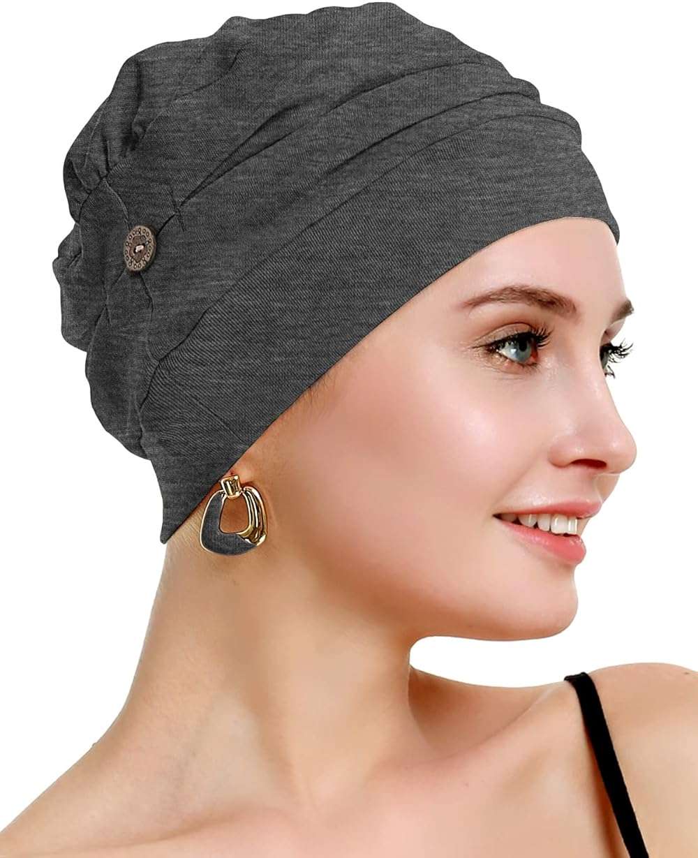 osvyo Cotton Chemo Turbans for Women Cancer Hairloss hat - Cotton Lightweight Headwear Sealed Packaging - Image 3