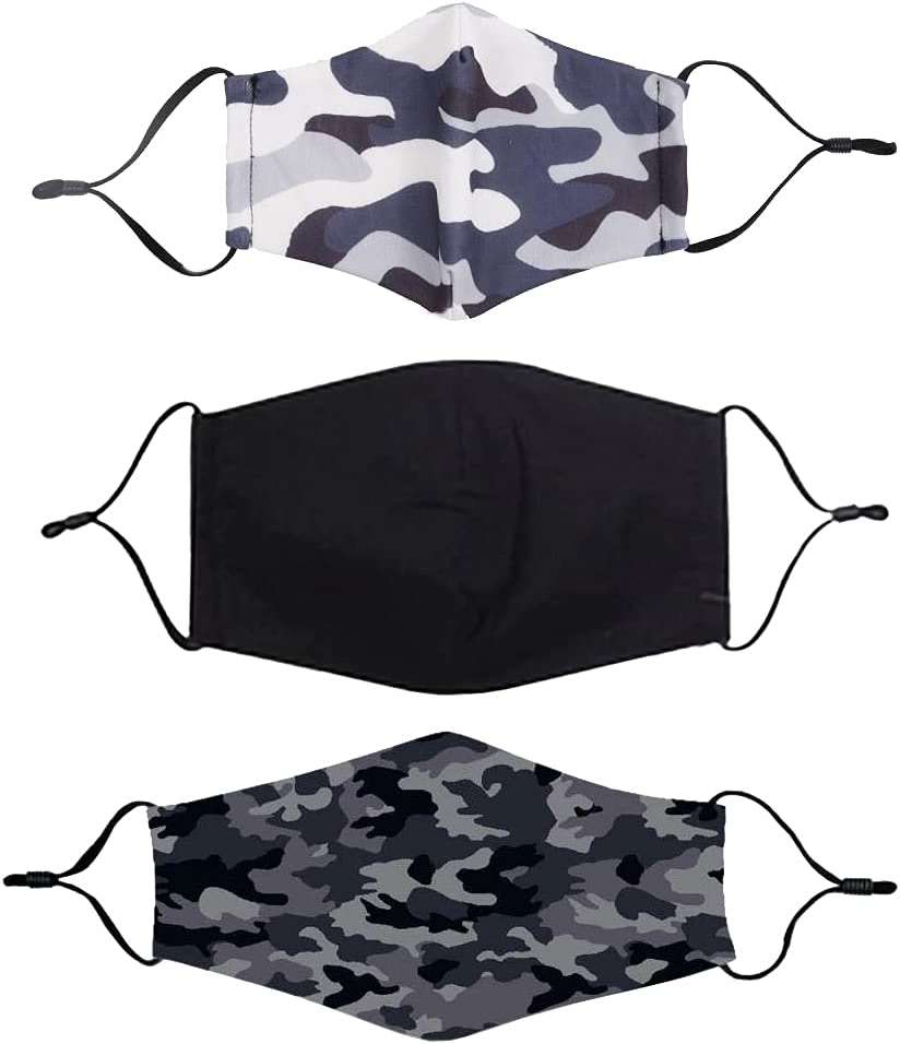 KaWaii 3D Face Cloth Mask Soft & Breathable Face Covering Adjustable & Reusable For Men Women Children Senior Unisex Family 6-Pack - Image 6