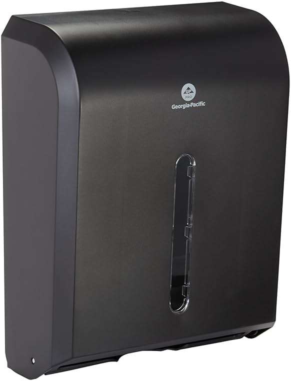 Georgia-Pacific Combi-Fold Paper Towel Dispenser, 56650A, Black - Image 1