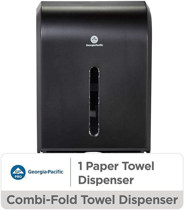 Georgia-Pacific Combi-Fold Paper Towel Dispenser, 56650A, Black - Image 3