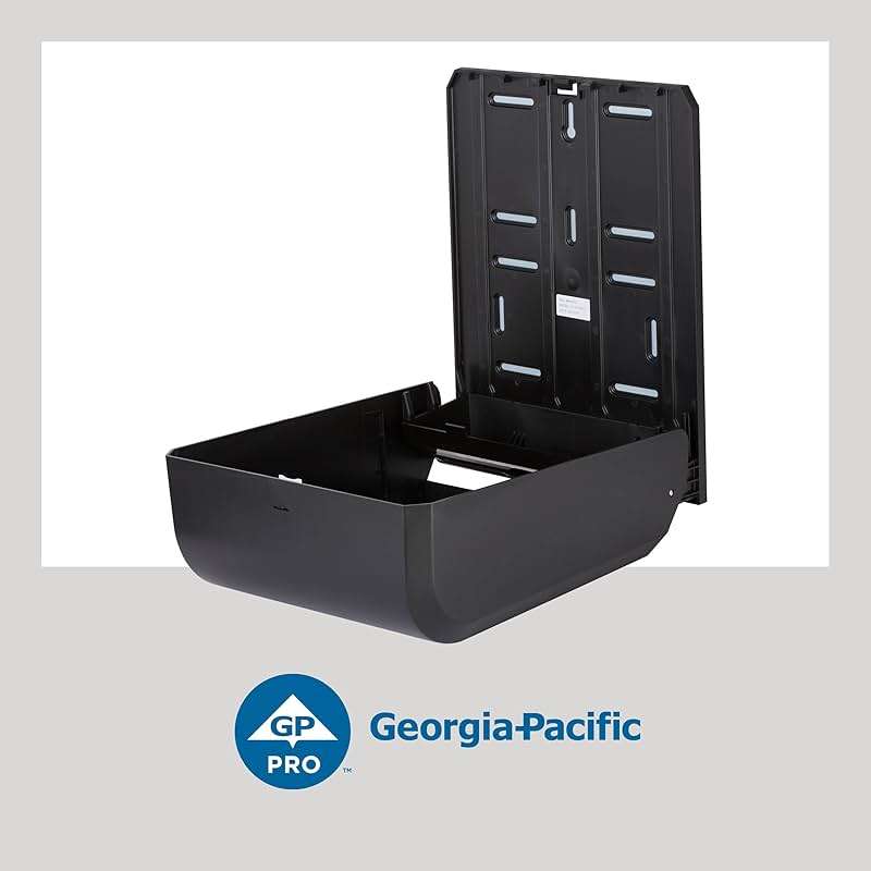 Georgia-Pacific Combi-Fold Paper Towel Dispenser, 56650A, Black - Image 4
