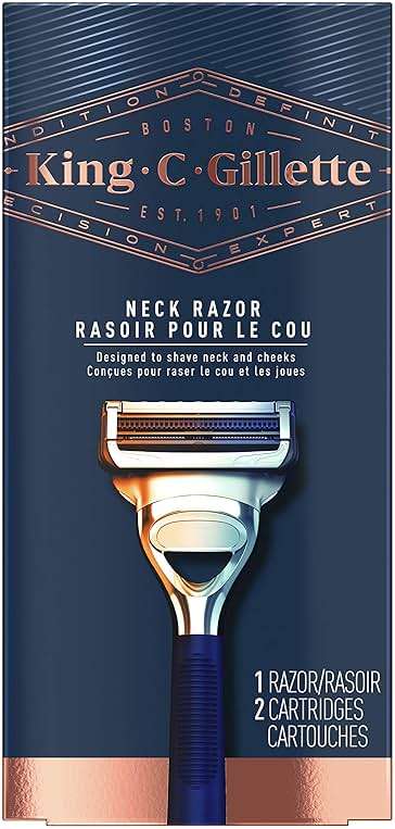 King C. Gillette Neck Razor, Handle plus 2 Blade Refills - Image 11