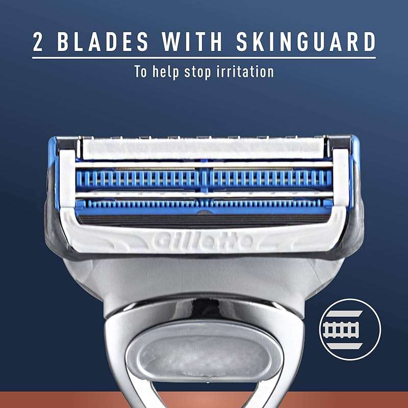 King C. Gillette Neck Razor, Handle plus 2 Blade Refills - Image 7