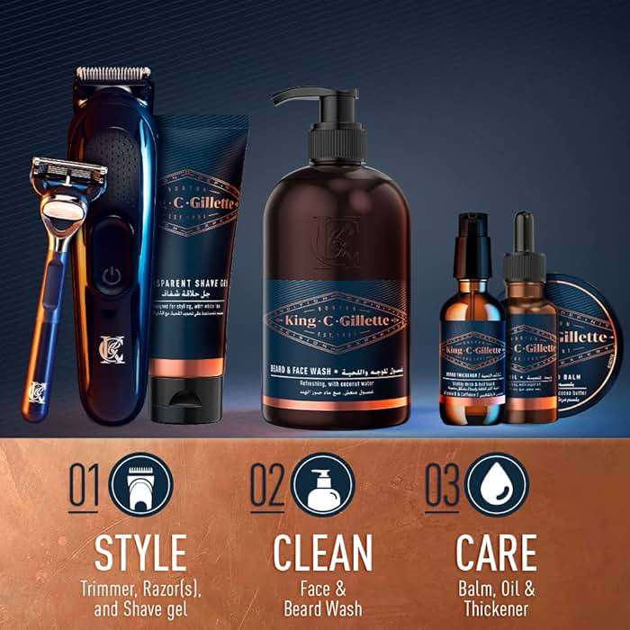 King C. Gillette Men’s Transparent Shave Gel with White Tea and Argan Oil, 5oz - Image 7