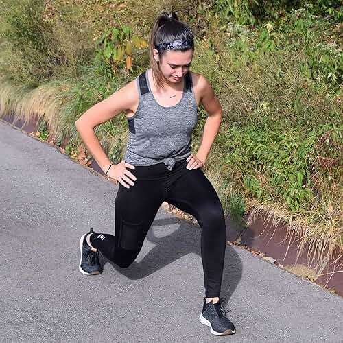 Sweaty Bands Womens Girls Headband - Non-Slip Velvet-Lined Workout Hairband - Booty Camp Camo Black Gray 1-Inch - Image 5