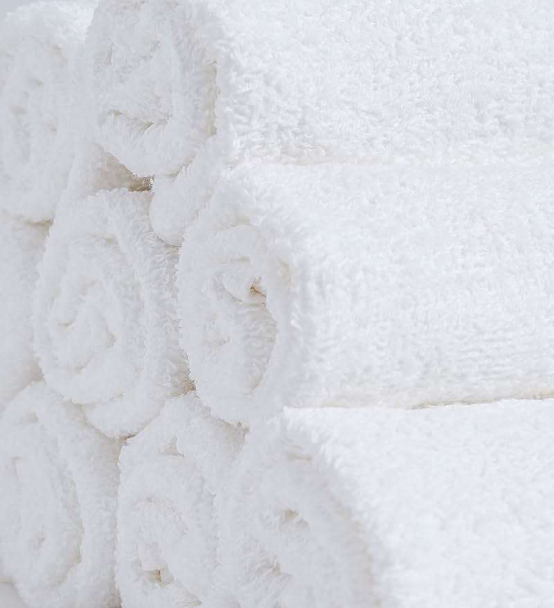 Softolle 100% Cotton Washcloths 24 Pack (12x12 Inches) Soft, Highly Absorbent Washcloth, Face Towels, Wash Cloths for Face, Ring Spun, Bulk Pack (White) - Image 4