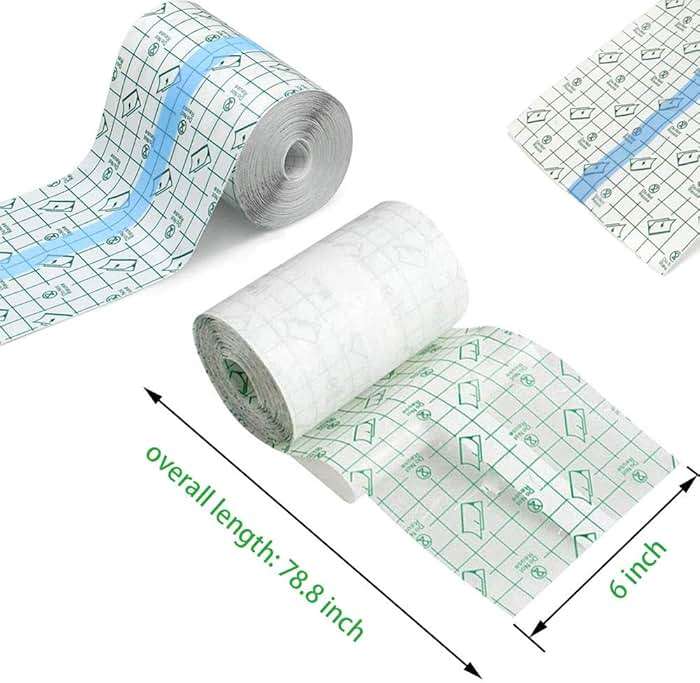 Flatoedu Tattoo Aftercare Bandage Roll 6" x 2 Yard - Waterproof Transparent Film for Tattoo Initial Healing and Skin Repair Adhesive Supply Wrap - Image 8