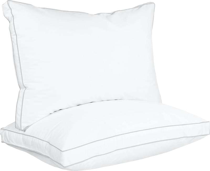 Utopia Bedding Bed Pillows for Sleeping Queen Size (White), Set of 2, Cooling Hotel Quality, Gusseted Pillow for Back, Stomach or Side Sleepers - Image 4