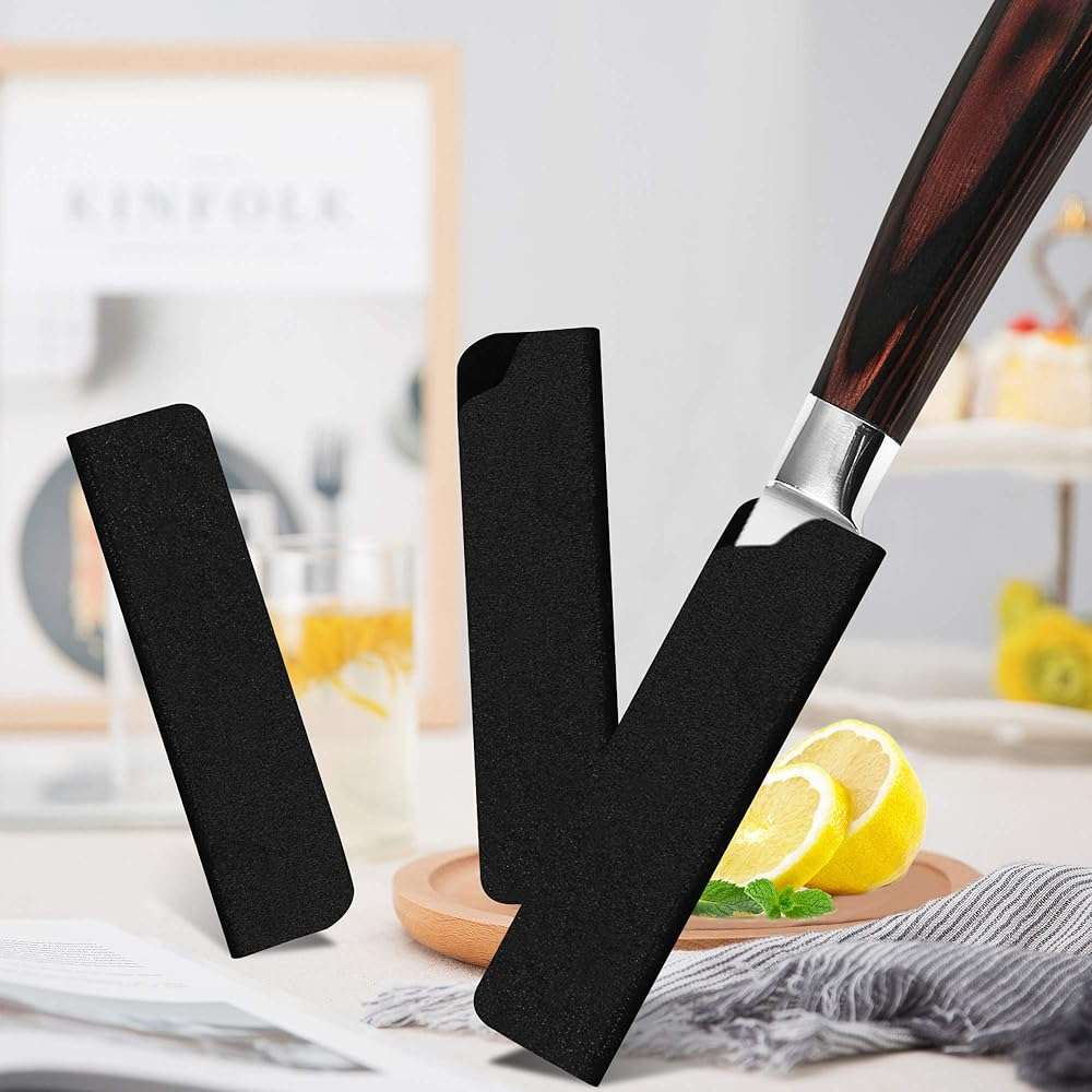 XYJ Universal Knife Edge Guards for 3.5'' Paring Fruit Knife 3 Pcs Set Kitchen Chef Sheath Knife Sleeve ABS Knife Cover Knife Blade Protectors - Image 2