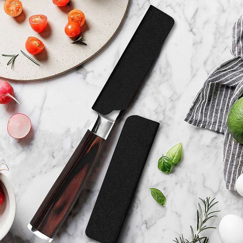XYJ Universal Knife Edge Guards for 3.5'' Paring Fruit Knife 3 Pcs Set Kitchen Chef Sheath Knife Sleeve ABS Knife Cover Knife Blade Protectors - Image 8