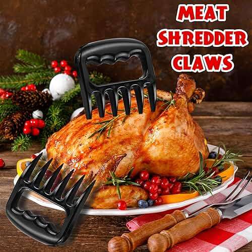 ROMANTICIST 23pcs Heavy Duty Grilling Gifts for Men Dad Fathers Day, Extra Thick BBQ Accessories Tools Set, Stainless Steel Grill Utensils Kit with Meat Claws,Canvas Bag for Outdoor Camping Brown - Image 4