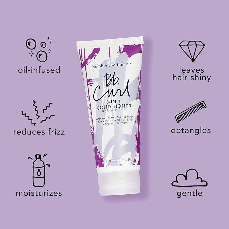 Bumble and bumble. Curl 3-in-1 Conditioner | Leave-In, Rinse Out, CoWash | Anti Frizz + Color Safe | For Coily, Curly, Wavy Hair | With Jojoba, Avocado + Coconut Oil - Image 5