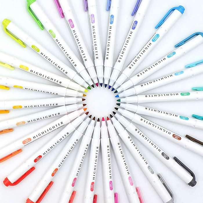 YOOUSOO 25 Pack Pastel Highlighters Assorted Colours, Dual Tip Bible Highlighter, Chisel Tip Mild Highlighters No Bleed Fluorescent Highlighter Pens for School Student Office Journals - Image 5