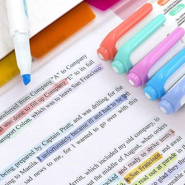 YOOUSOO 25 Pack Pastel Highlighters Assorted Colours, Dual Tip Bible Highlighter, Chisel Tip Mild Highlighters No Bleed Fluorescent Highlighter Pens for School Student Office Journals - Image 7