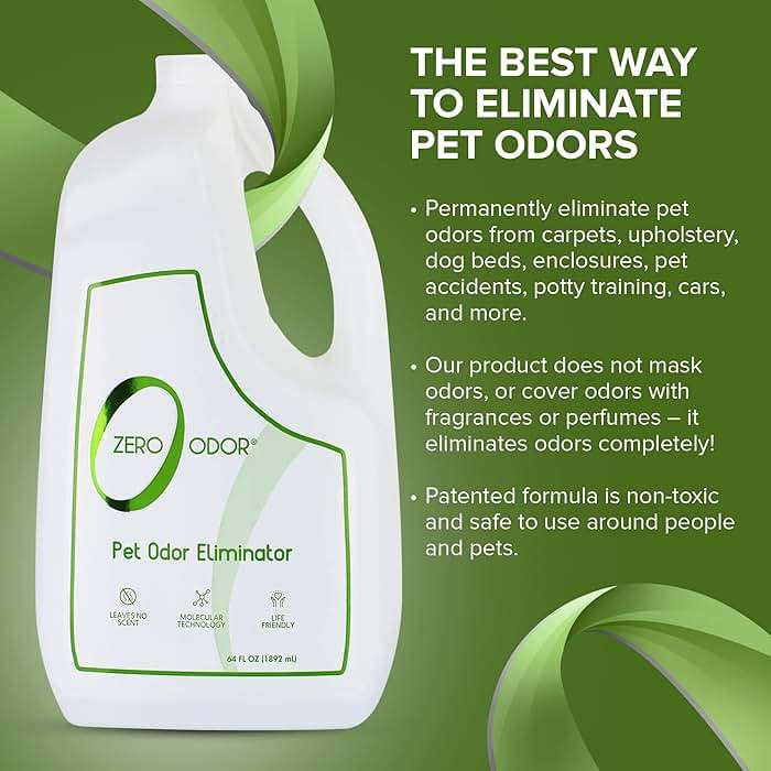 Zero Odor - Pet Odor Eliminator Bundle- Eliminate Air & Surface Odors – Patented Molecular Technology Best for Carpet, Furniture, Pet Beds - Smell Great Again, 16oz & 64oz Refill - Image 6