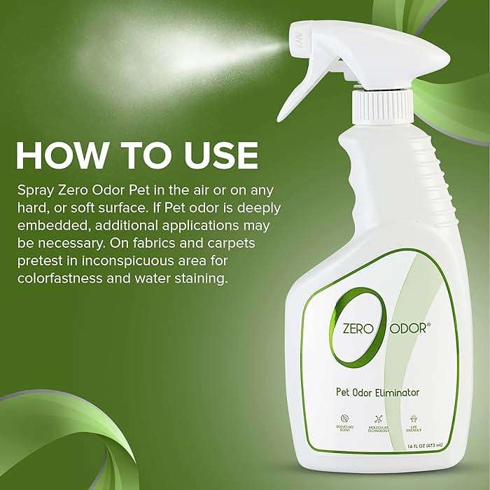 Zero Odor - Pet Odor Eliminator Bundle- Eliminate Air & Surface Odors – Patented Molecular Technology Best for Carpet, Furniture, Pet Beds - Smell Great Again, 16oz & 64oz Refill - Image 8
