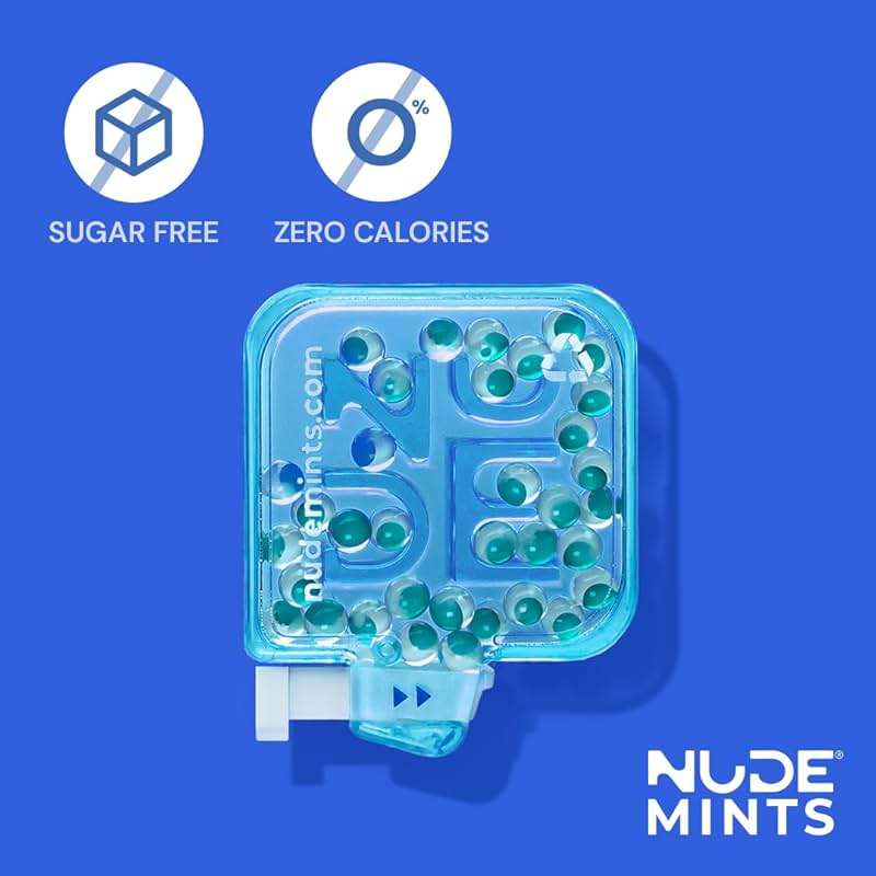 NUDE MINTS | Dual Action Liquid Capsules | Mouth Watering Mint - Lasts 3X Longer - 3X Stronger - Extreme Bad Breath Treatment For Adults - Sugar Free, 0 Calorie - Peppermint - 5 Pack - 150 Capsules - Image 3