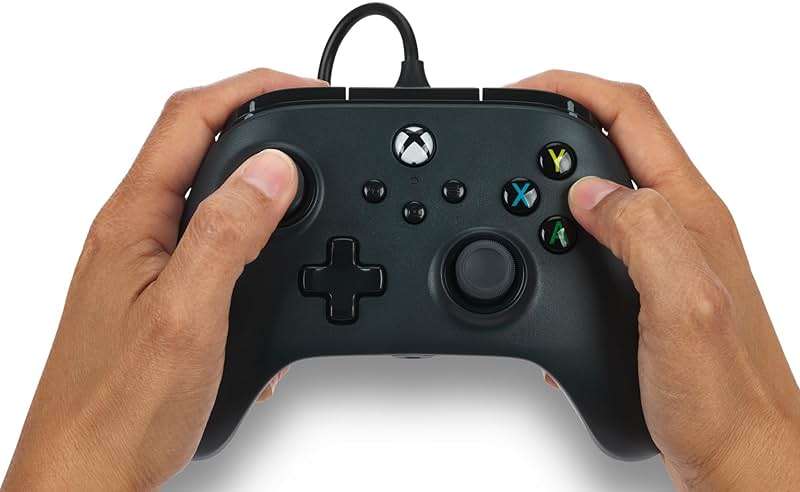 PowerA Wired Controller for Xbox Series X|S - Black, gamepad, wired video game controller, gaming controller, works with Xbox One and Windows 10/11 - Image 2