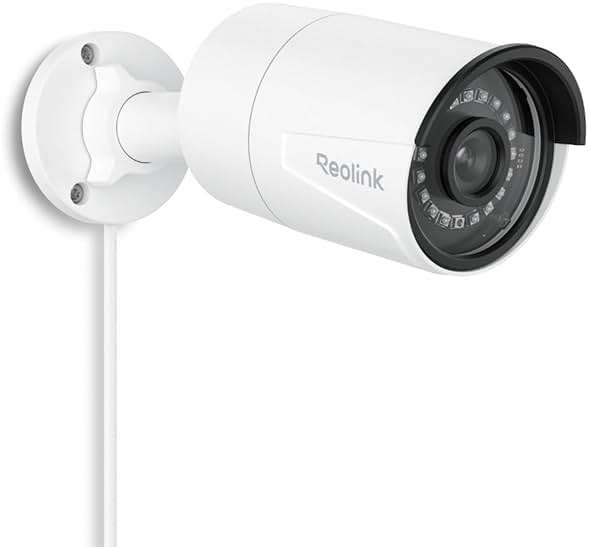 REOLINK 5MP Security PoE IP Camera, Person/Vehicle/Pet Detection, Time-Lapse, 100ft IR Night Vision, Work with Smart Home, Support 512GB SD Card, Surveillance Outdoor Indoor, RLC-510A - Image 1