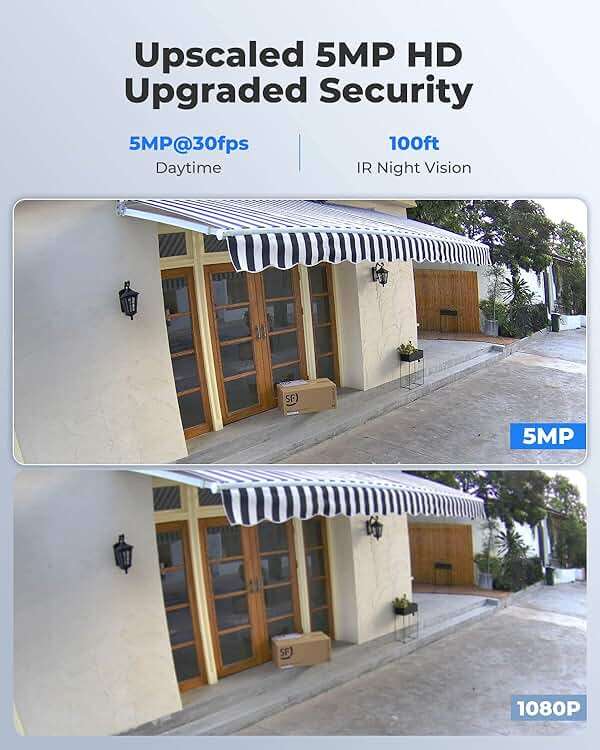REOLINK 5MP Security PoE IP Camera, Person/Vehicle/Pet Detection, Time-Lapse, 100ft IR Night Vision, Work with Smart Home, Support 512GB SD Card, Surveillance Outdoor Indoor, RLC-510A - Image 3