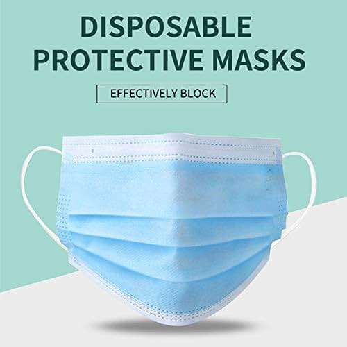 100 Pack Medical Disposable Face Masks for Protection, ASTM Level 2, 3 Layers Safety Face Masks For Adults Daily Use - Image 3