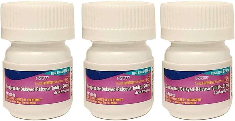 Ohm Omeprazole 20mg, 42 Delayed-Release Tablets, Acid Reducer for Frequent Heartburn, 24-Hour Relief Heartburn Medicine, Helps Relieve Stomach & Chest Discomfort (6 Weeks of Supply, 42, Count) - Image 4