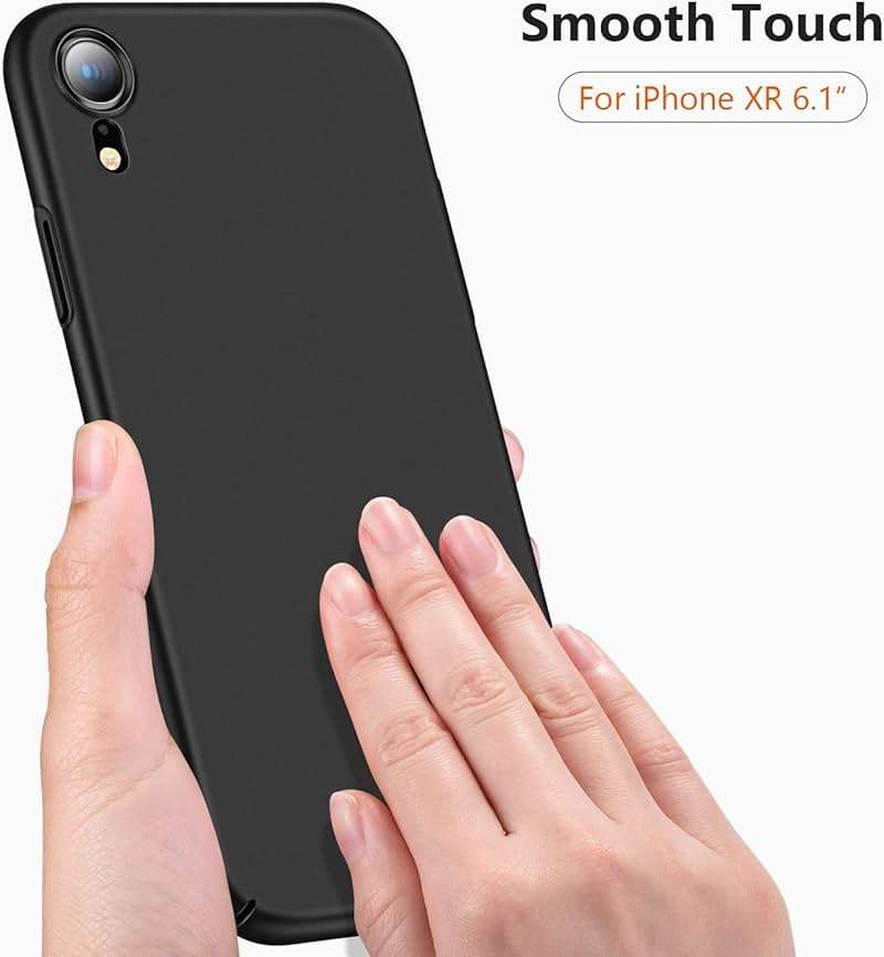 LRK Ultra Thin Black Case Compatible with iPhone XR, 6.1 Inch: Slim, Soft, and Flexible (NOT Hard) [Matte Finish] Protective Black Phone Cover for iPhone XR - Matte Black - Image 4