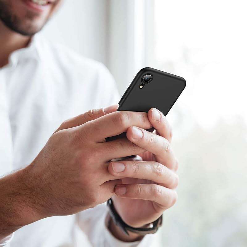 LRK Ultra Thin Black Case Compatible with iPhone XR, 6.1 Inch: Slim, Soft, and Flexible (NOT Hard) [Matte Finish] Protective Black Phone Cover for iPhone XR - Matte Black - Image 5