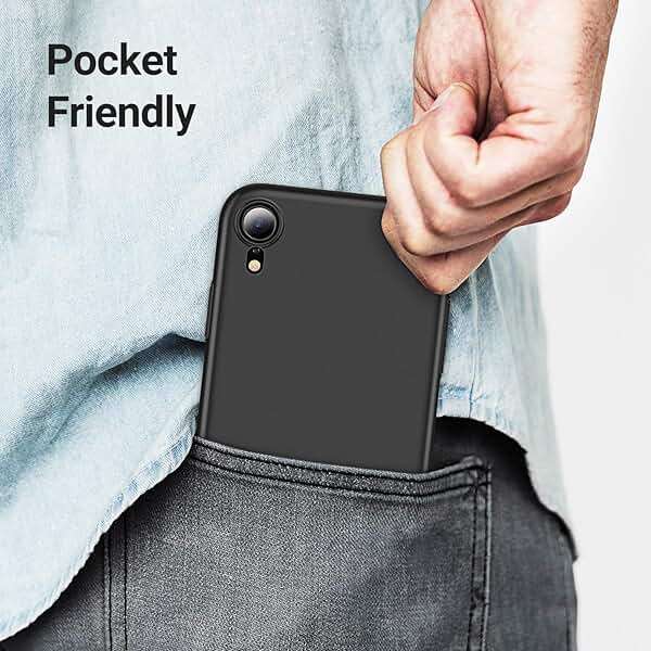 LRK Ultra Thin Black Case Compatible with iPhone XR, 6.1 Inch: Slim, Soft, and Flexible (NOT Hard) [Matte Finish] Protective Black Phone Cover for iPhone XR - Matte Black - Image 9