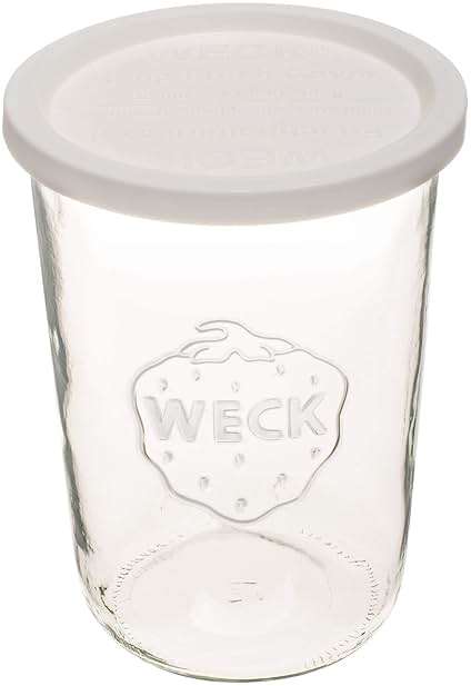 Weck Canning Jar 743-3/4 L Weck Mold Jars made of Transparent Glass - Eco-Friendly Canning Jar - Food Storage Containers with Lids Airtight – 1 Jar with Keep Fresh Cover - Image 4