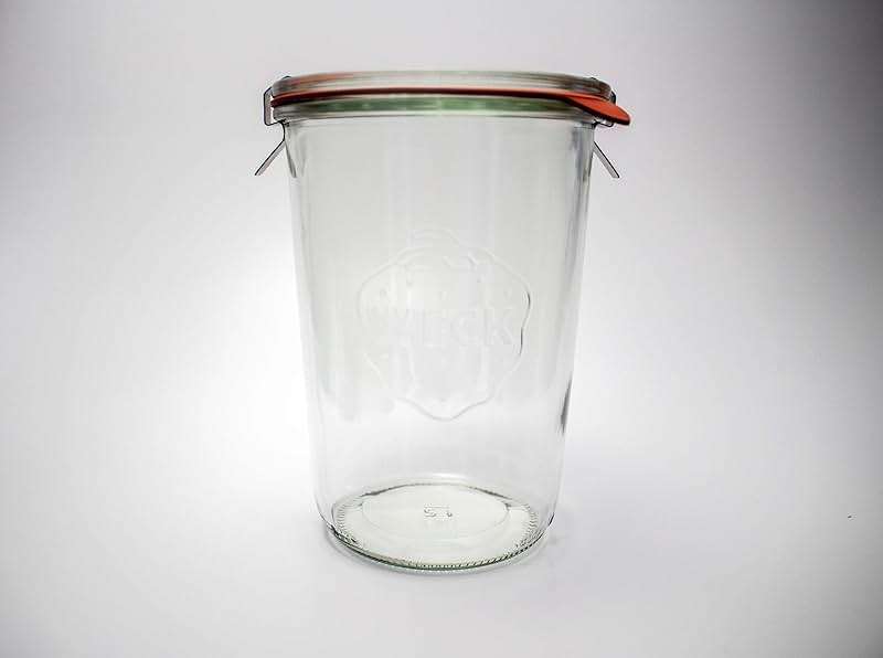 Weck Canning Jar 743-3/4 L Weck Mold Jars made of Transparent Glass - Eco-Friendly Canning Jar - Food Storage Containers with Lids Airtight – 1 Jar with Keep Fresh Cover - Image 5
